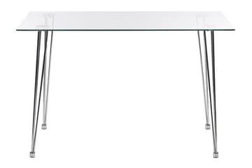Tullne Spisebord 70x120 cm - Transparent/Sølv - Møbler - Bord - Spisebord & kjøkkenbord