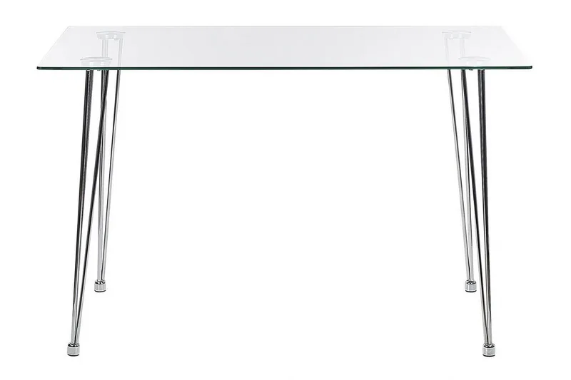 Tullne Spisebord 70x120 cm - Transparent/Sølv - Møbler - Bord - Spisebord & kjøkkenbord