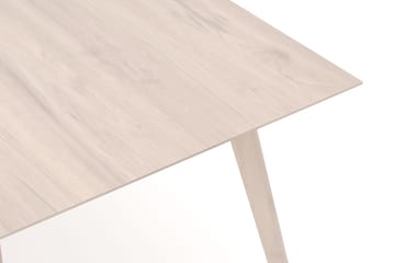 Tyrö rektangulært spisebord og kjøkkenbord 190x90 cm asketre - Hvitlasert - Møbler - Bord - Spisebord & kjøkkenbord