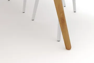 Tyrö Spisegruppe med 6 Tyrö Armstoler - Oak/White - Møbler - Bord - Spisegruppe