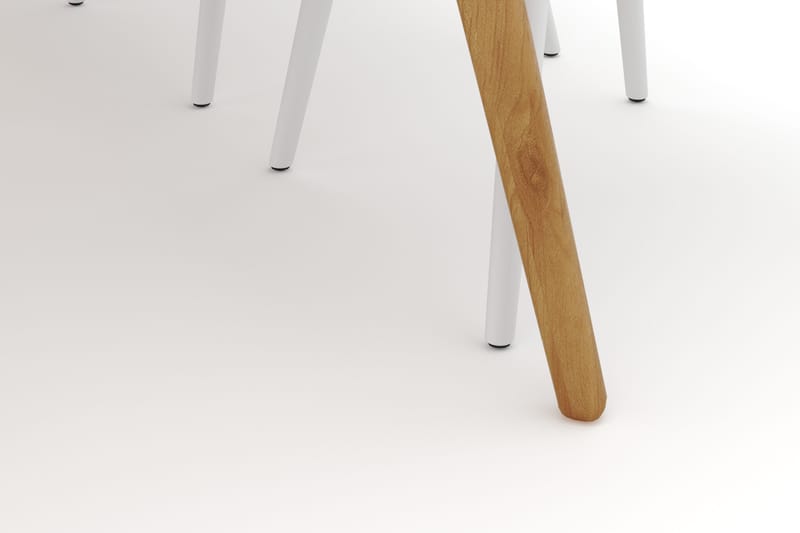 Tyrö Spisegruppe med 6 Tyrö Armstoler - Oak/White - Møbler - Bord - Spisegruppe