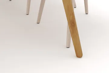 Tyrö Spisegruppe med 6 Tyrö Armstoler - Oak/Whitewash - Møbler - Bord - Spisegruppe