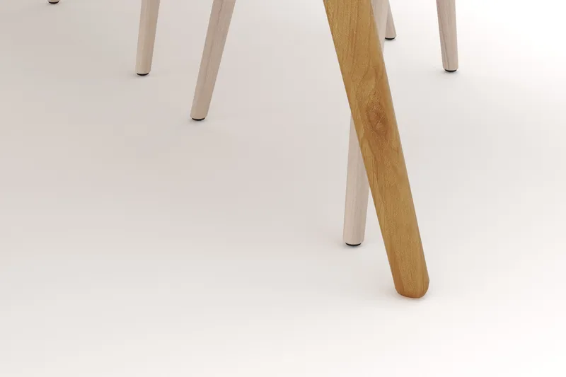Tyrö Spisegruppe med 6 Tyrö Armstoler - Oak/Whitewash - Møbler - Bord - Spisegruppe