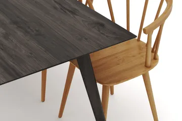 Tyrö Spisegruppe med 6 Tyrö Armstoler - Smoked Oak/Oak - Møbler - Bord - Spisegruppe