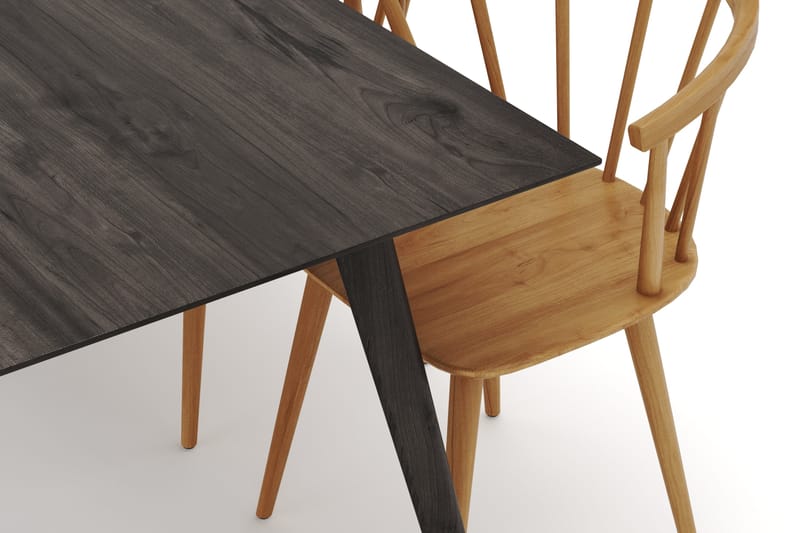 Tyrö Spisegruppe med 6 Tyrö Armstoler - Smoked Oak/Oak - Møbler - Bord - Spisegruppe