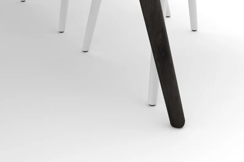 Tyrö Spisegruppe med 6 Tyrö Armstoler - Smoked Oak/White - Møbler - Bord - Spisegruppe