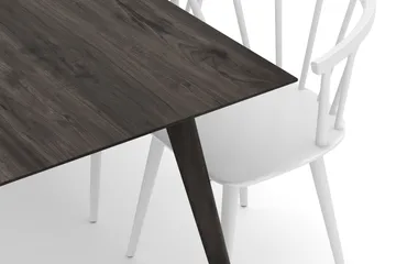 Tyrö Spisegruppe med 6 Tyrö Armstoler - Smoked Oak/White - Møbler - Bord - Spisegruppe
