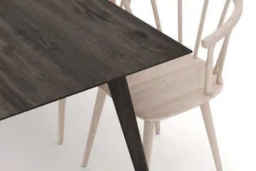Tyrö Spisegruppe med 6 Tyrö Armstoler - Smoked Oak/Whitewash - Møbler - Bord - Spisegruppe