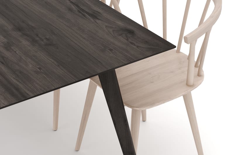 Tyrö Spisegruppe med 6 Tyrö Armstoler - Smoked Oak/Whitewash - Møbler - Bord - Spisegruppe