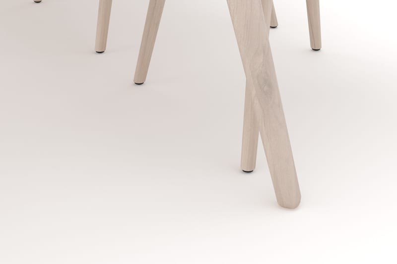 Tyrö Spisegruppe med 6 Tyrö Armstoler - Whitewash/Whitewash - Møbler - Bord - Spisegruppe