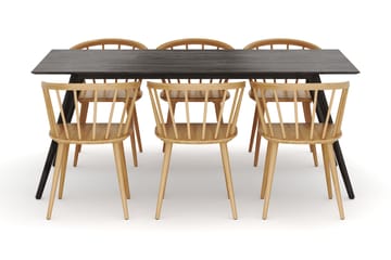 Tyrö Spisegruppe med 6 Tyrö Armstoler - Møbler - Bord - Spisegruppe