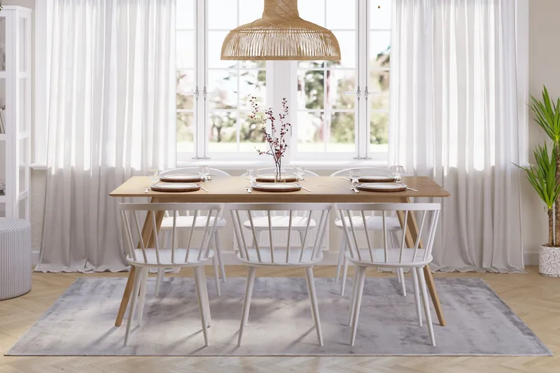 Tyrö Spisegruppe med 6 Tyrö Armstoler - Møbler - Bord - Spisegruppe