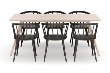Tyrö Spisegruppe med 6 Tyrö Armstoler - Møbler - Bord - Spisegruppe