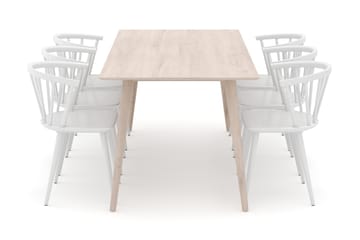 Tyrö Spisegruppe med 6 Tyrö Armstoler - Møbler - Bord - Spisegruppe