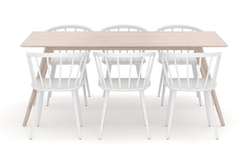 Tyrö Spisegruppe med 6 Tyrö Armstoler - Møbler - Bord - Spisegruppe