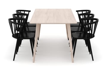 Tyrö Spisegruppe med 6 Tyrö Armstoler - Møbler - Bord - Spisegruppe