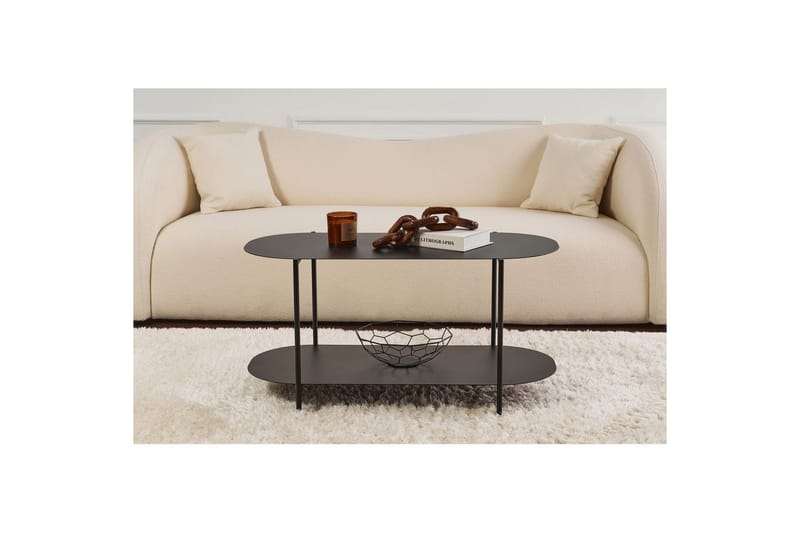Ulvo Sofabord 100 cm - Svart - Møbler - Bord - Sofabord & salongbord
