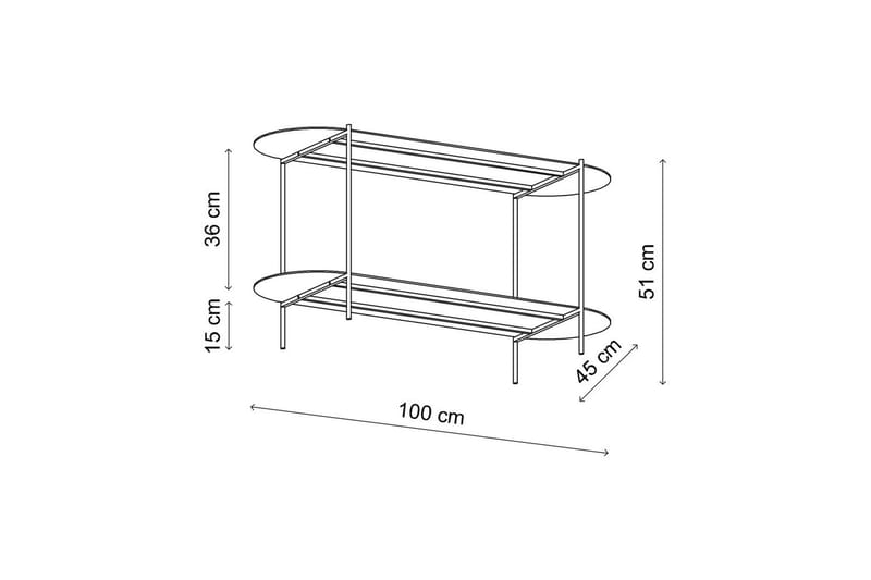 Ulvo Sofabord 100 cm - Taupe - Møbler - Bord - Sofabord & salongbord