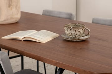 Unos Spisegruppe 200 cm Rektangul ær med 6 Kenth Stoler - Sort - Møbler - Bord - Spisegruppe