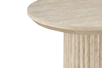 Uppveda Asymmetrisk Sofabord 130x70 cm med Travertinutseende - Beige - Møbler - Bord - Sofabord & salongbord
