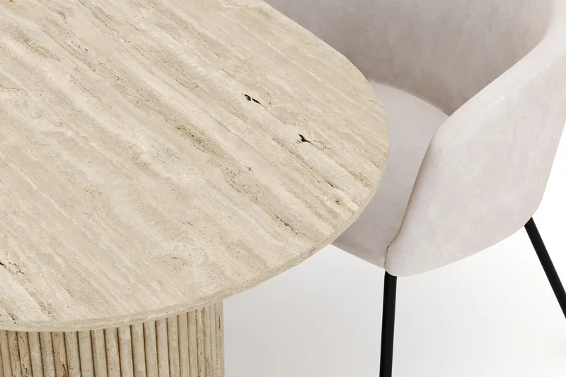 Uppveda Ovalt Spisebord 180x90 cm med 4 Berit Stoler - Beige - Møbler - Bord - Spisegruppe