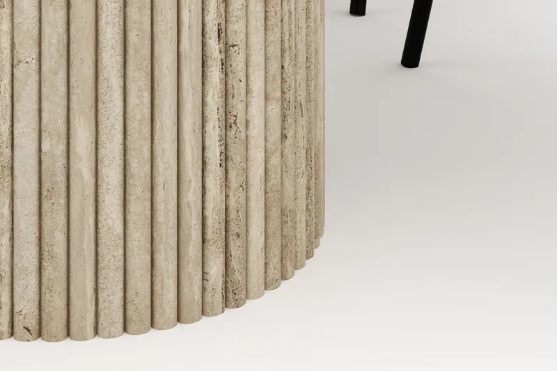 Uppveda Ovalt Spisebord 180x90 cm med 4 Berit Stoler - Beige - Møbler - Bord - Spisegruppe