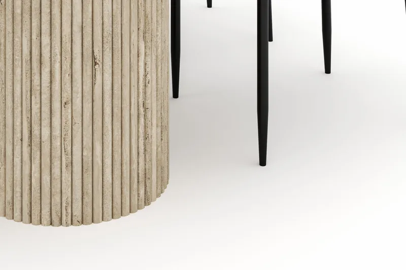 Uppveda Ovalt Spisebord 180x90 cm med 4 Sawako Stoler - Beige - Møbler - Bord - Spisegruppe