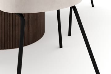 Uppveda Rundt Spisebord 120 cm med 4 Berit Stoler - Brun - Møbler - Bord - Spisegruppe