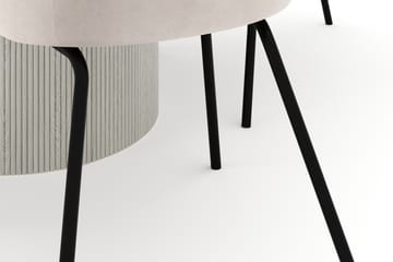 Uppveda Rundt Spisebord 120 cm med 4 Berit Stoler - Hvit - Møbler - Bord - Spisegruppe
