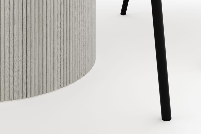 Uppveda Rundt Spisebord 120 cm med 4 Berit Stoler - Hvit - Møbler - Bord - Spisegruppe