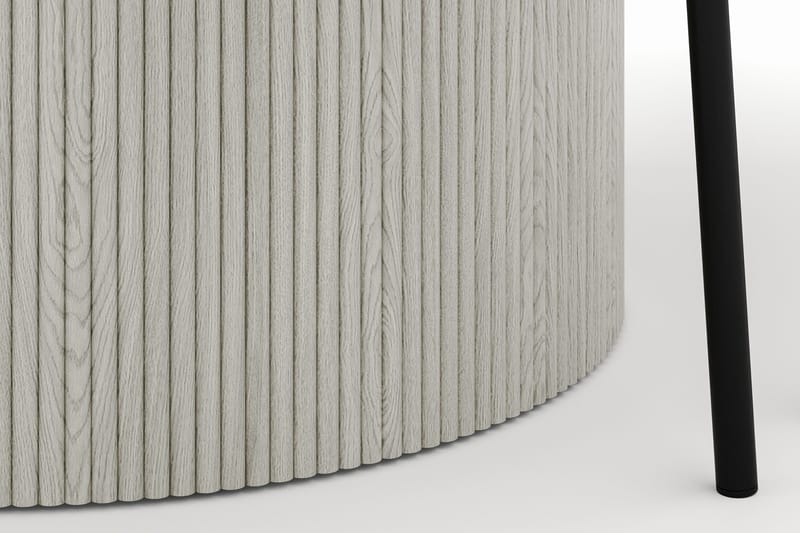 Uppveda Rundt Spisebord 120 cm med 4 Gemmiano Stoler - Hvit - Møbler - Bord - Spisegruppe