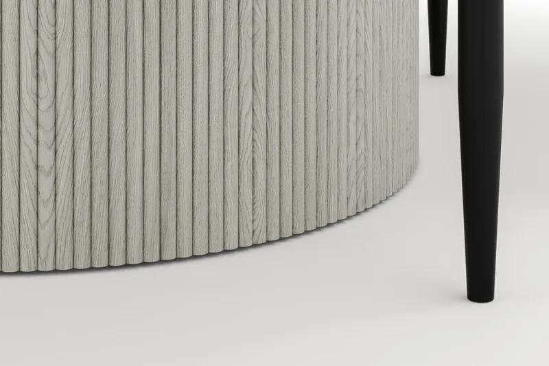 Uppveda Rundt Spisebord 120 cm med 4 Sawako Stoler - Hvit - Møbler - Bord - Spisegruppe