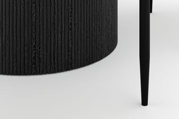 Uppveda Rundt Spisebord 120 cm med 4 Sawako Stoler - Svart/Hvit - Møbler - Bord - Spisegruppe