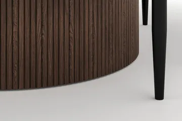 Uppveda Spisebord 120 cm Rundt med 4 Sawako Stoler - Brun - Møbler - Bord - Spisegruppe