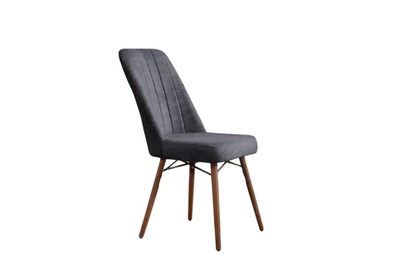 Uttrekkbart spisebord- og stolsett (7 deler) Homitis Lidyana (130 x 76 x 80 cm) Antrasitt - Antrasitt - Møbler - Bord - Spisegruppe