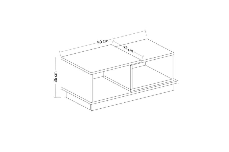 Vaelen Sofabord 90 cm - Sand - Møbler - Bord - Sofabord & salongbord