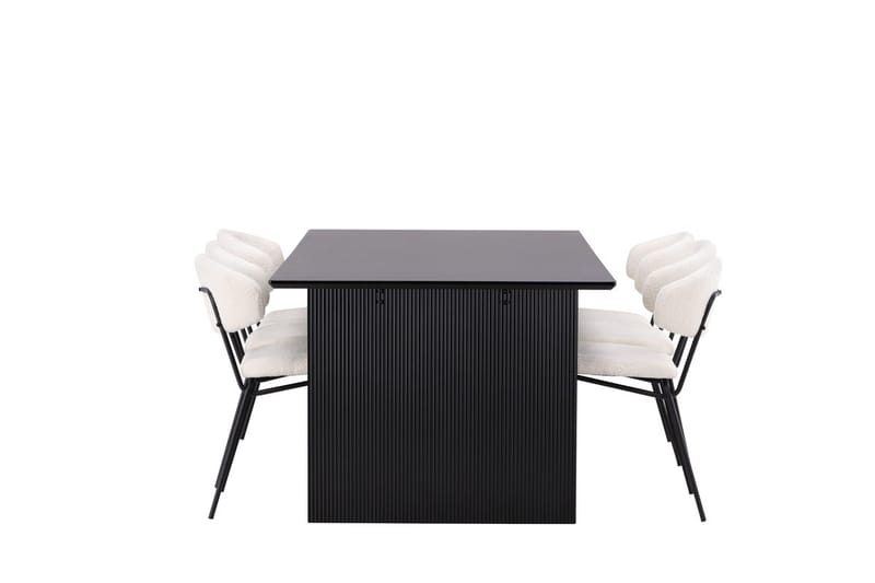 Vail spisebord 200 cm med 6 Chico spisestoler - Møbler - Bord - Spisegruppe
