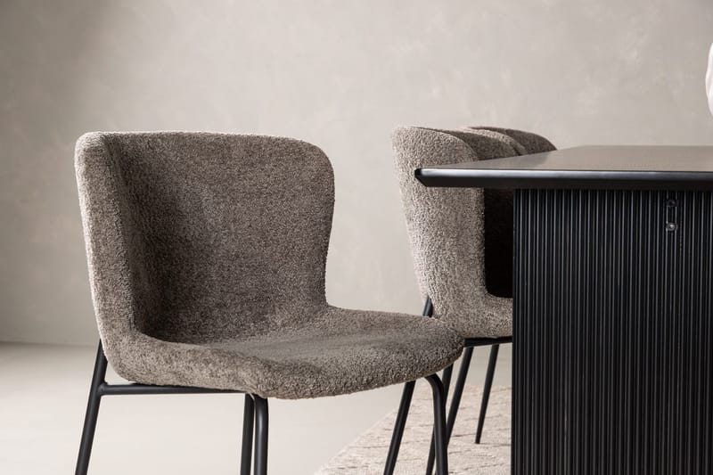 Vail spisebord 200 cm med 6 Modesto spisestoler - Møbler - Bord - Spisegruppe