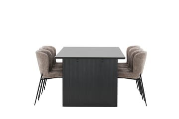 Vail spisebord 200 cm med 6 Modesto spisestoler - Møbler - Bord - Spisegruppe