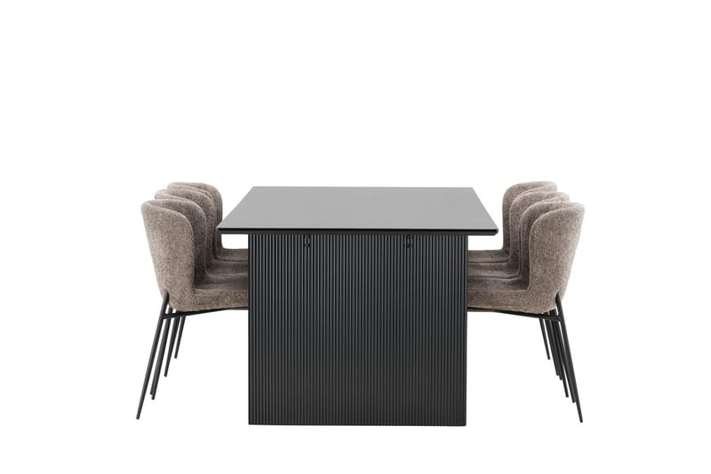 Vail spisebord 200 cm med 6 Modesto spisestoler - Møbler - Bord - Spisegruppe