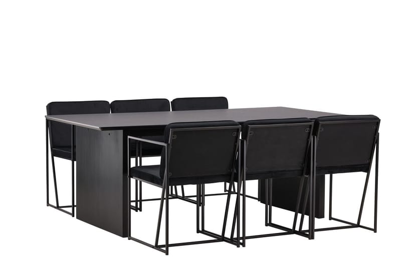 Vail spisebord 200 cm med 6 Richmond spisestoler - Møbler - Bord - Spisegruppe