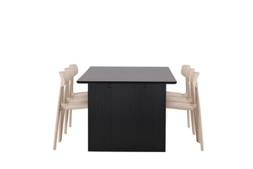 Vail spisebord 200 cm med 6 Ursholmen spisestoler - Møbler - Bord - Spisegruppe