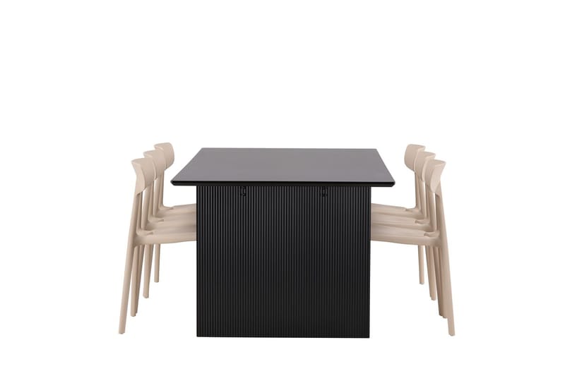 Vail spisebord 200 cm med 6 Ursholmen spisestoler - Møbler - Bord - Spisegruppe