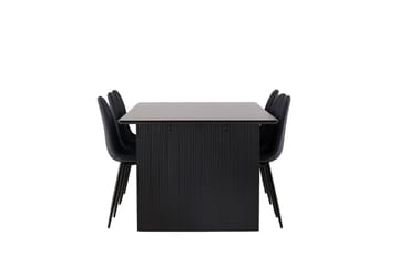 Vail spisebord 200 cm med 6 Polar spisestoler - Møbler - Bord - Spisegruppe