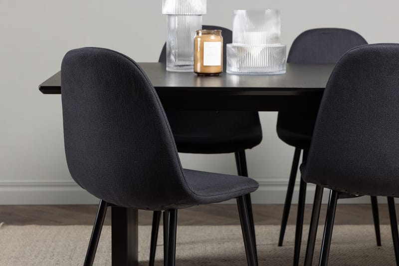 Vail spisebord 200 cm med 6 Polar spisestoler - Møbler - Bord - Spisegruppe