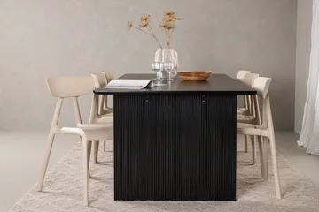 Vail Spisegruppe 200 cm Rektangulær med 6 Ursholmen Stoler - Beige - Møbler - Bord - Spisegruppe