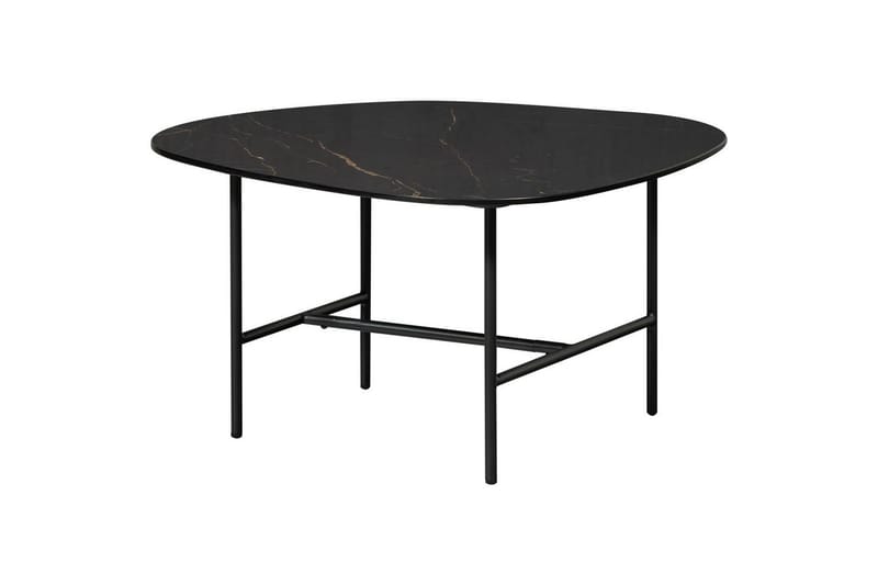 Vajen Sofabord 70x70 cm i Marmor - Sort - Møbler - Bord - Marmorbord