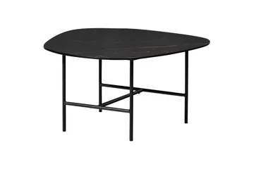 Vajen Sofabord 70x70 cm i Marmor - Sort - Møbler - Bord - Marmorbord