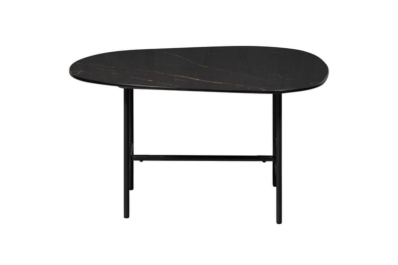 Vajen Sofabord 70x70 cm i Marmor - Sort - Møbler - Bord - Marmorbord