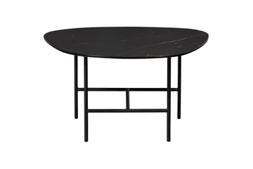 Vajen Sofabord 70x70 cm i Marmor - Sort - Møbler - Bord - Marmorbord